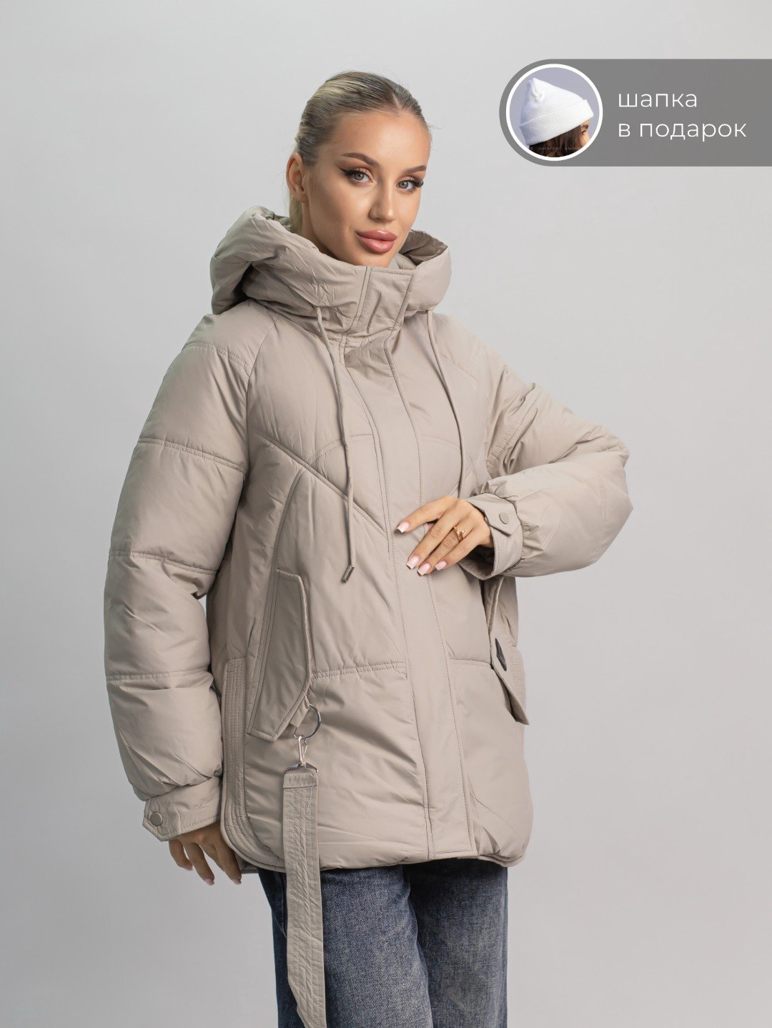 Зимняя куртка alinashoes серый купить,NaN
