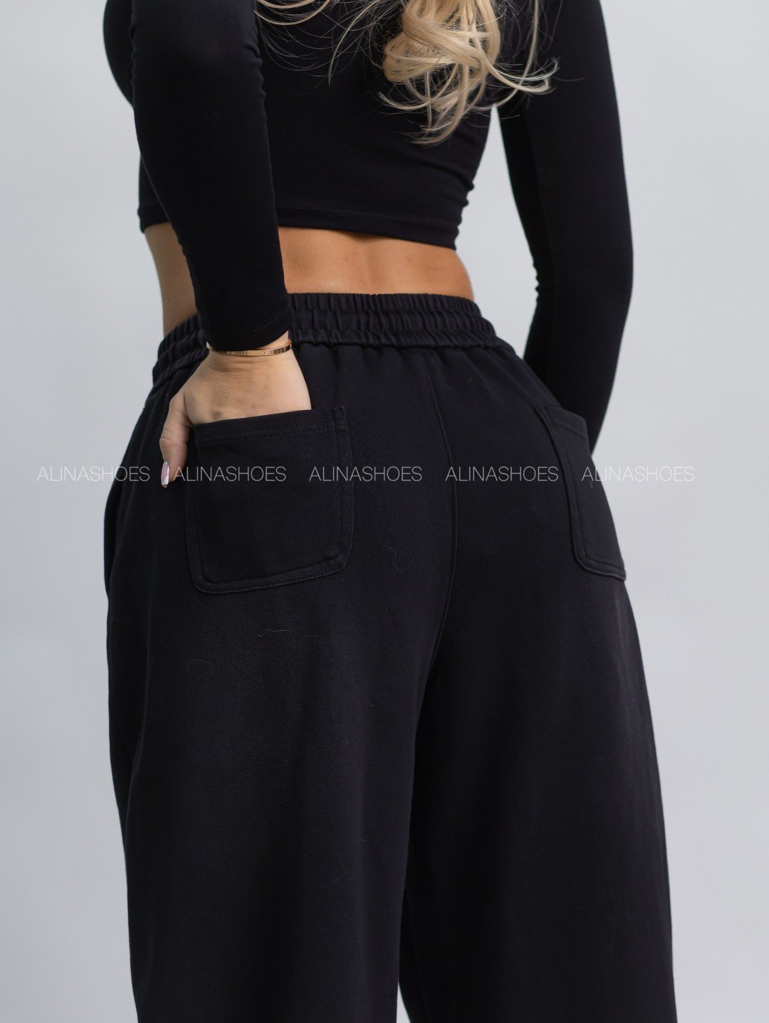 Повседневные брюки alinashoes черный купить,NaN
