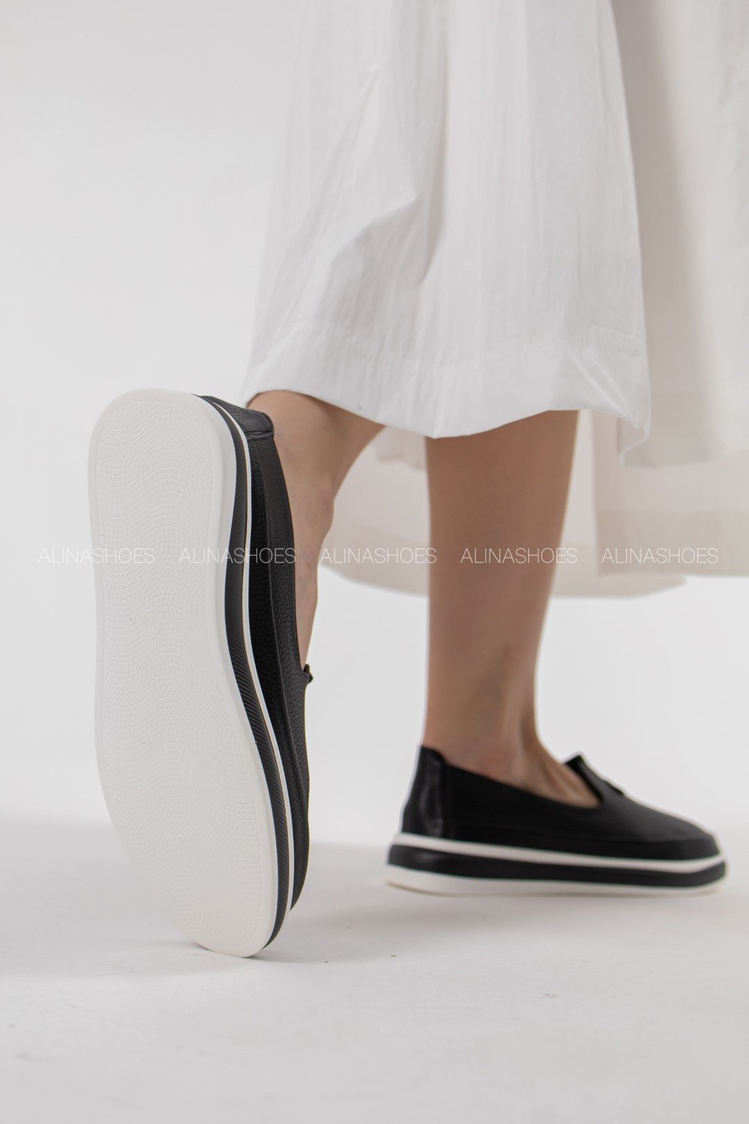 Мокасины alinashoes черный купить,NaN