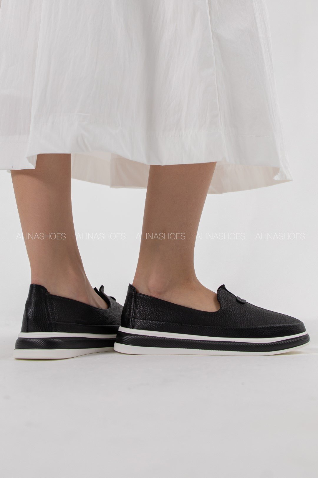 Мокасины alinashoes черный купить,NaN