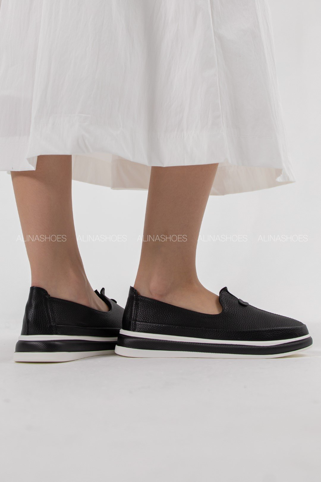 Мокасины alinashoes черный купить,NaN
