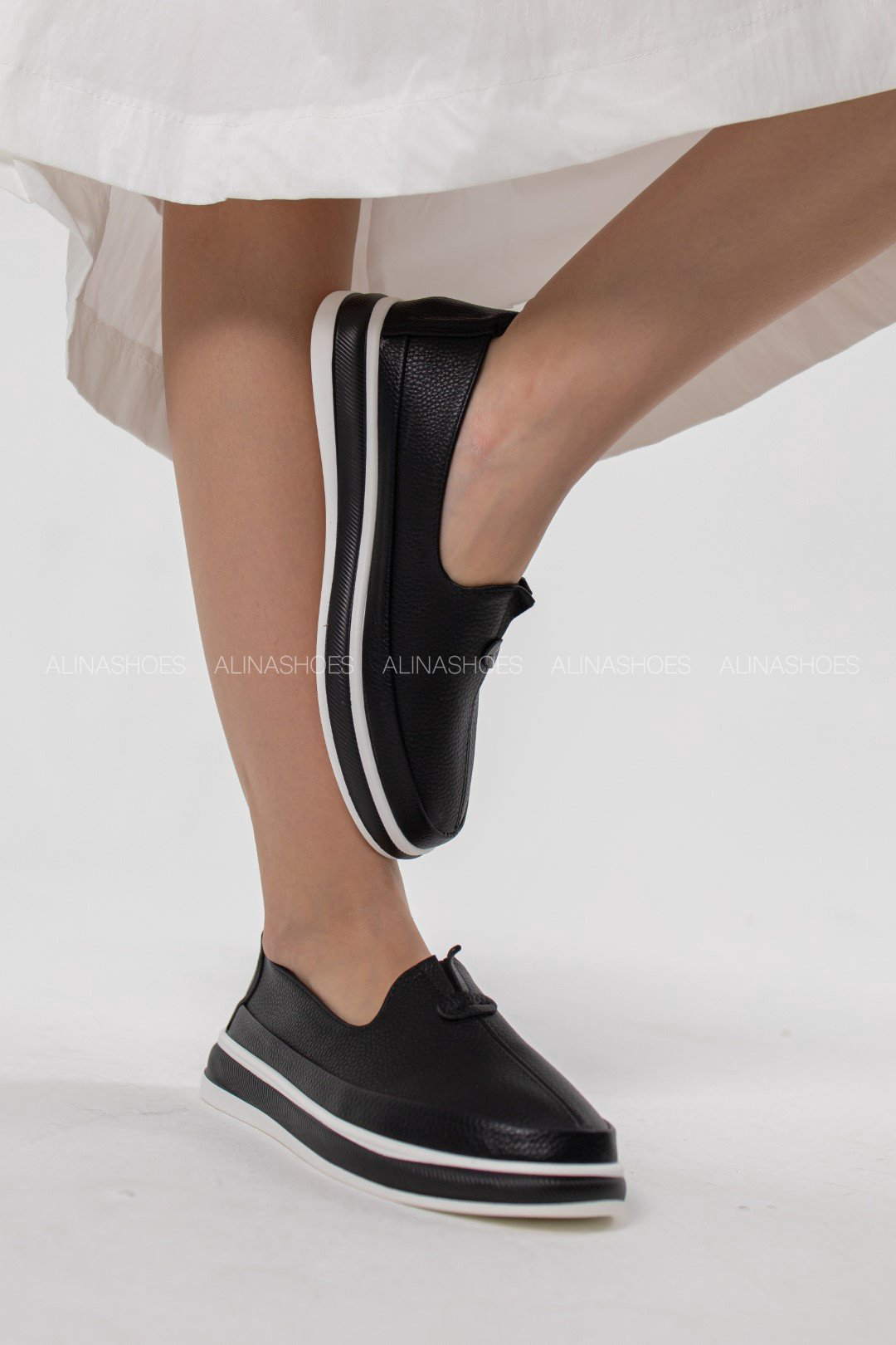 Мокасины alinashoes черный купить,NaN