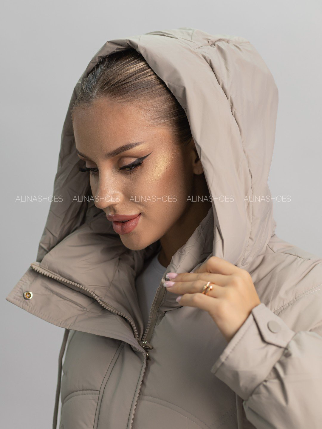Зимняя куртка alinashoes серый купить,NaN
