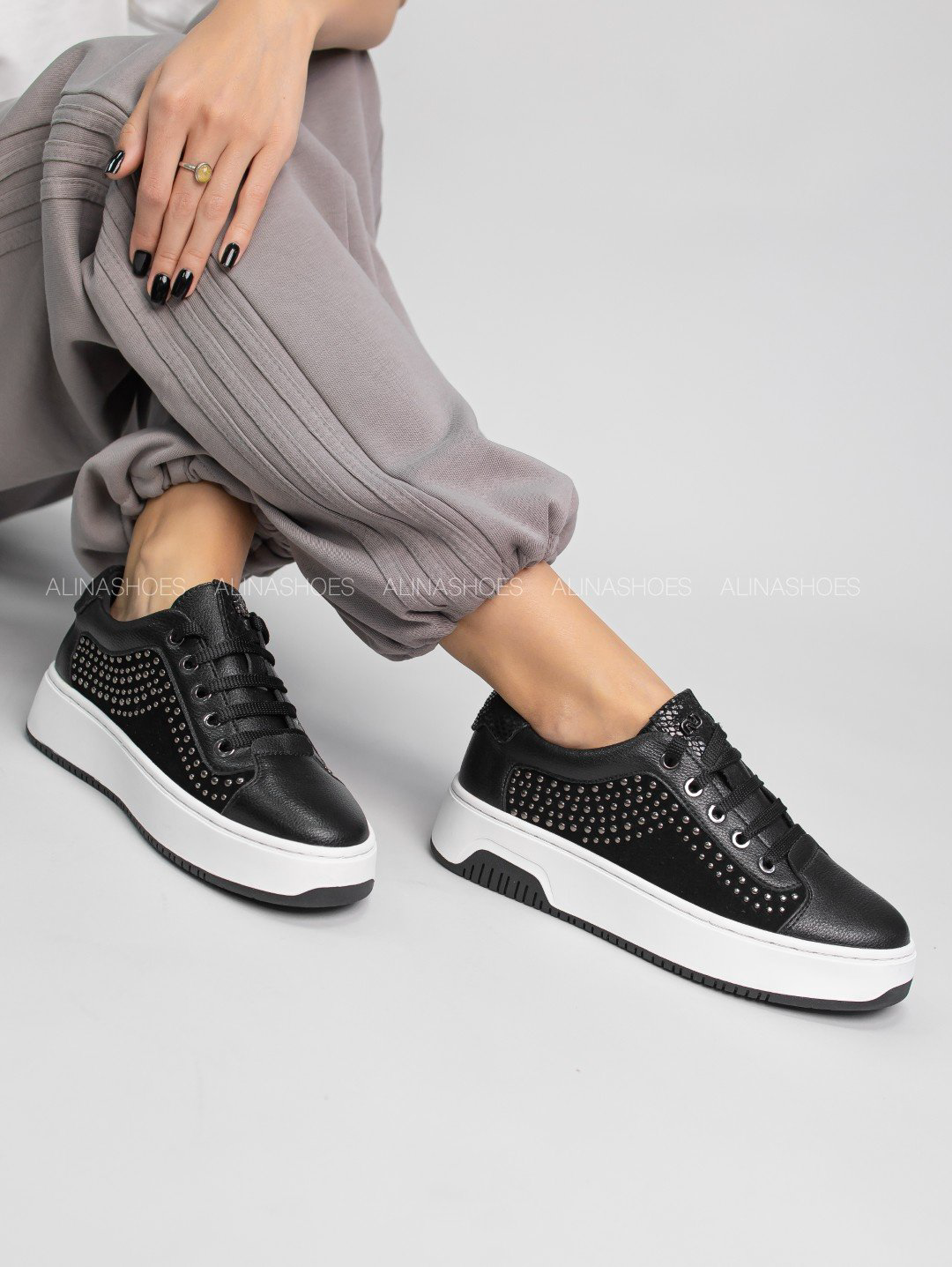 Кроссовки alinashoes черный купить,NaN