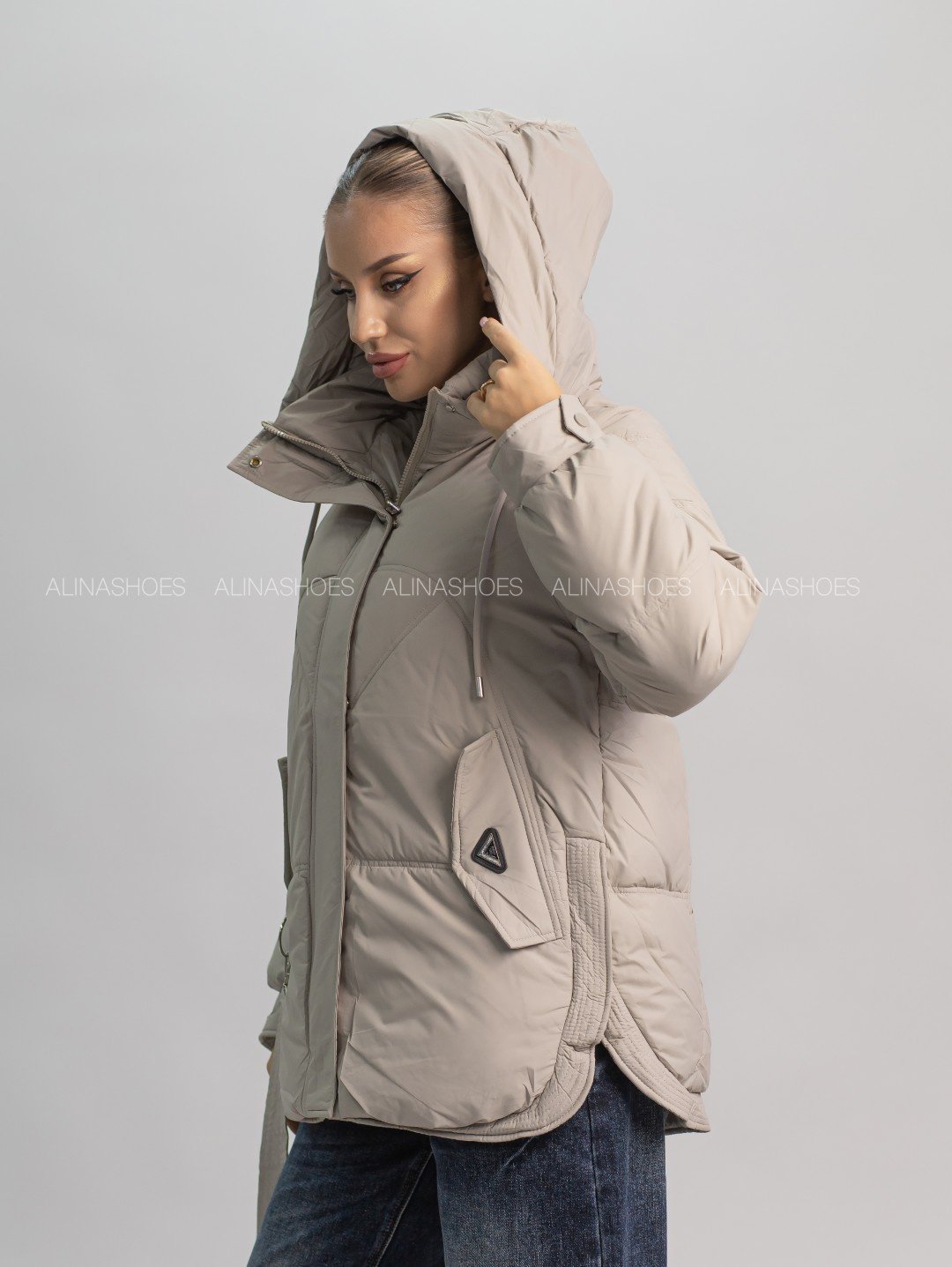 Зимняя куртка alinashoes серый купить,NaN