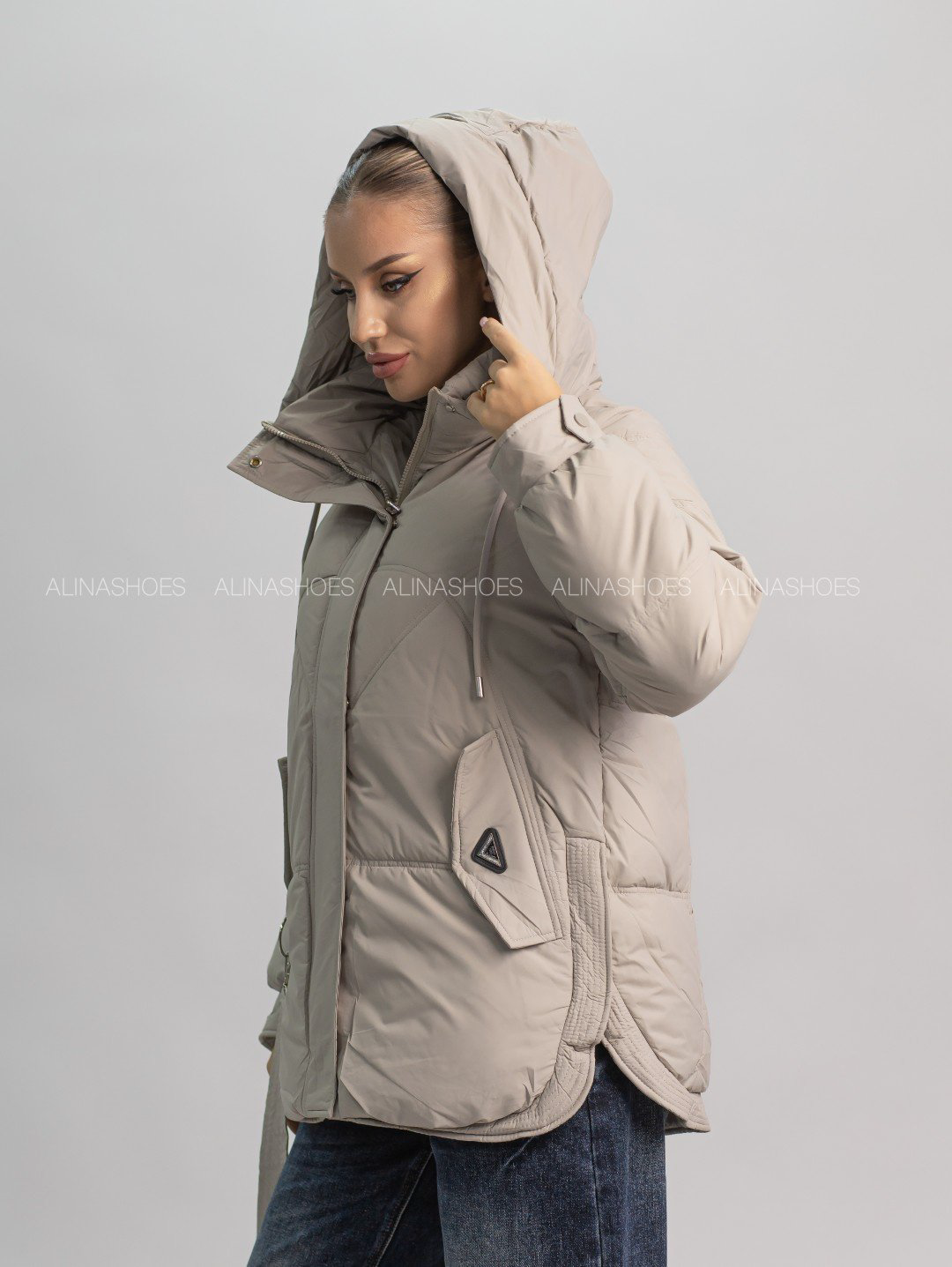 Зимняя куртка alinashoes серый купить,NaN