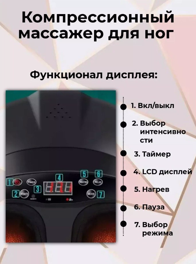Массажер 2buy.kz MN1 напольный 3D-массаж, вибрационный, инфракрасный прогрев купить,NaN
