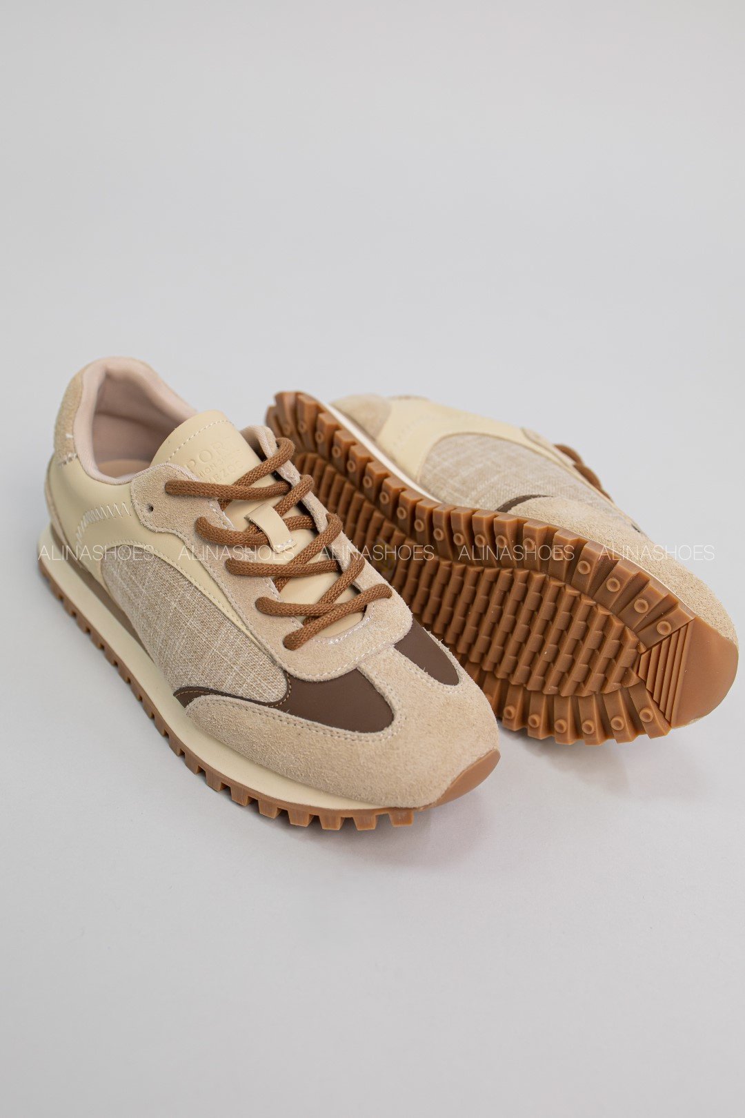 Кроссовки alinashoes бежевый купить,NaN