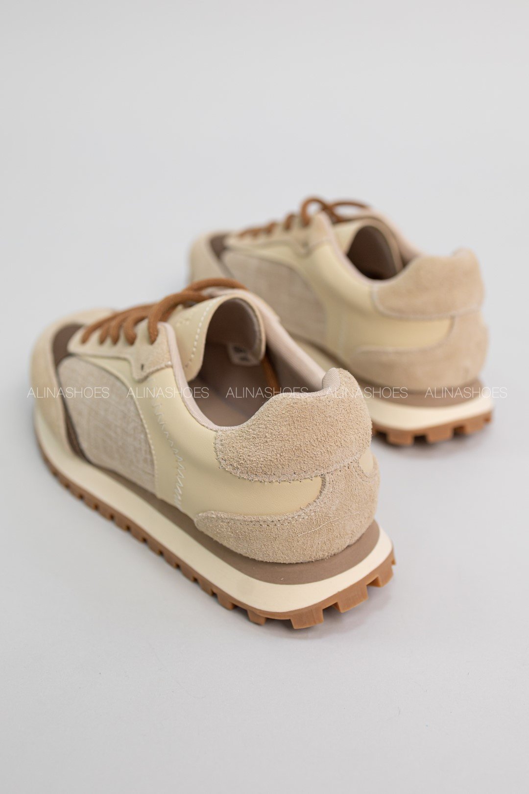 Кроссовки alinashoes бежевый купить,NaN