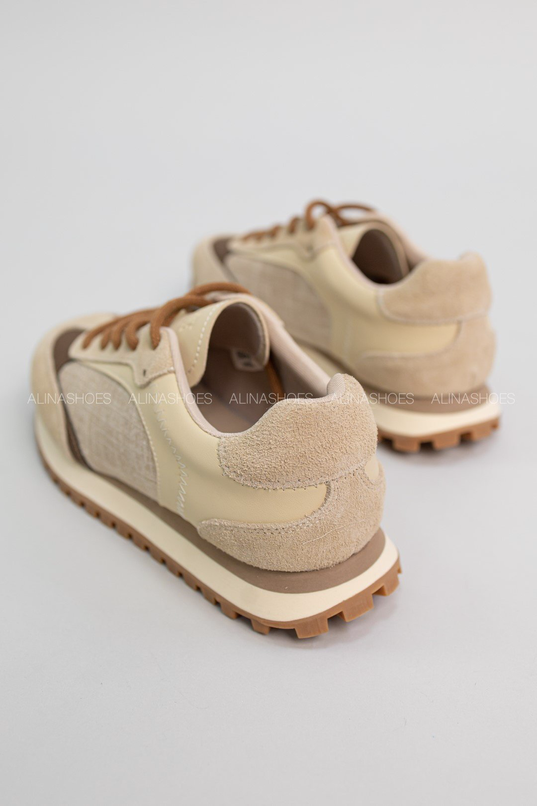Кроссовки alinashoes бежевый купить,NaN