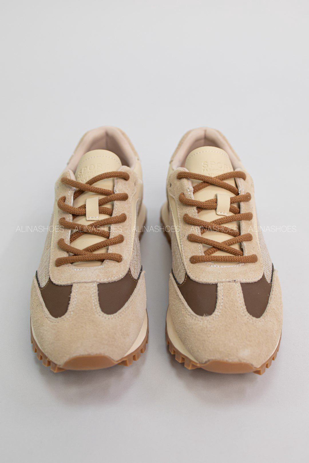 Кроссовки alinashoes бежевый купить,NaN