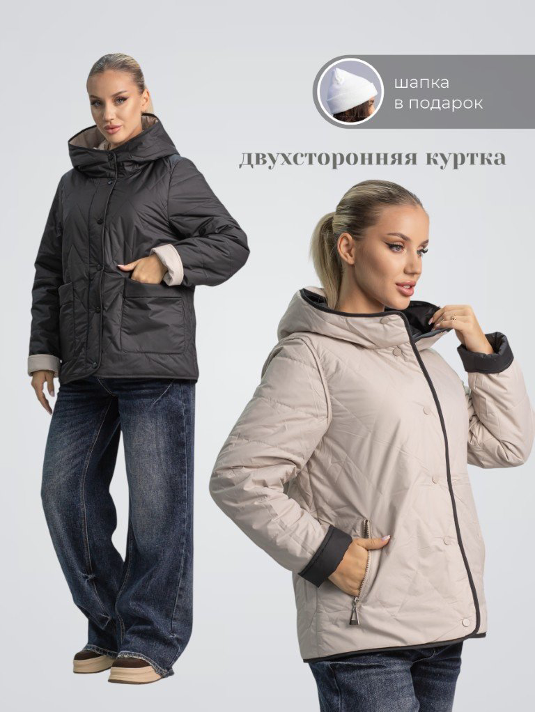 Демисезонная куртка alinashoes черный купить,NaN