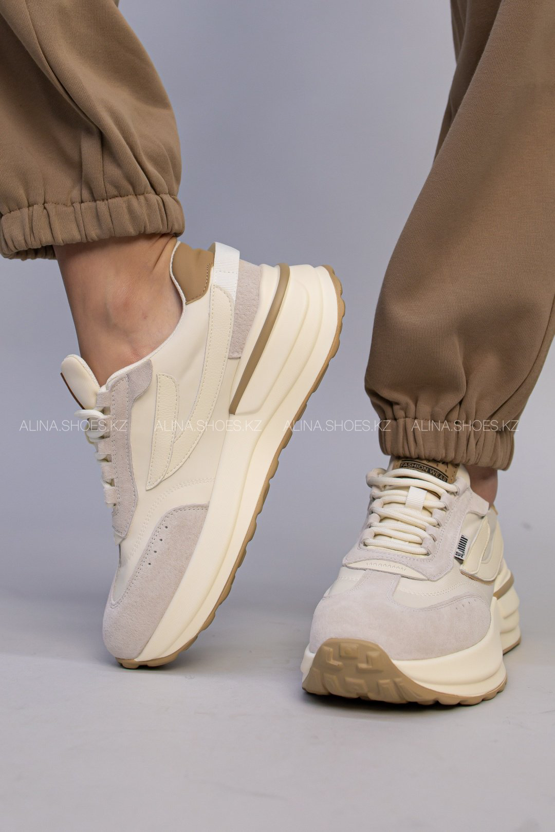 Кроссовки alinashoes бежевый купить,NaN