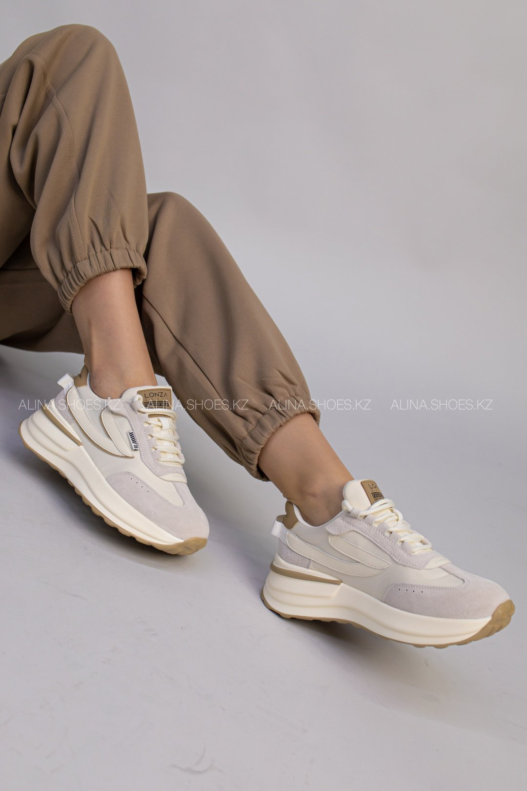 Кроссовки alinashoes бежевый купить,NaN