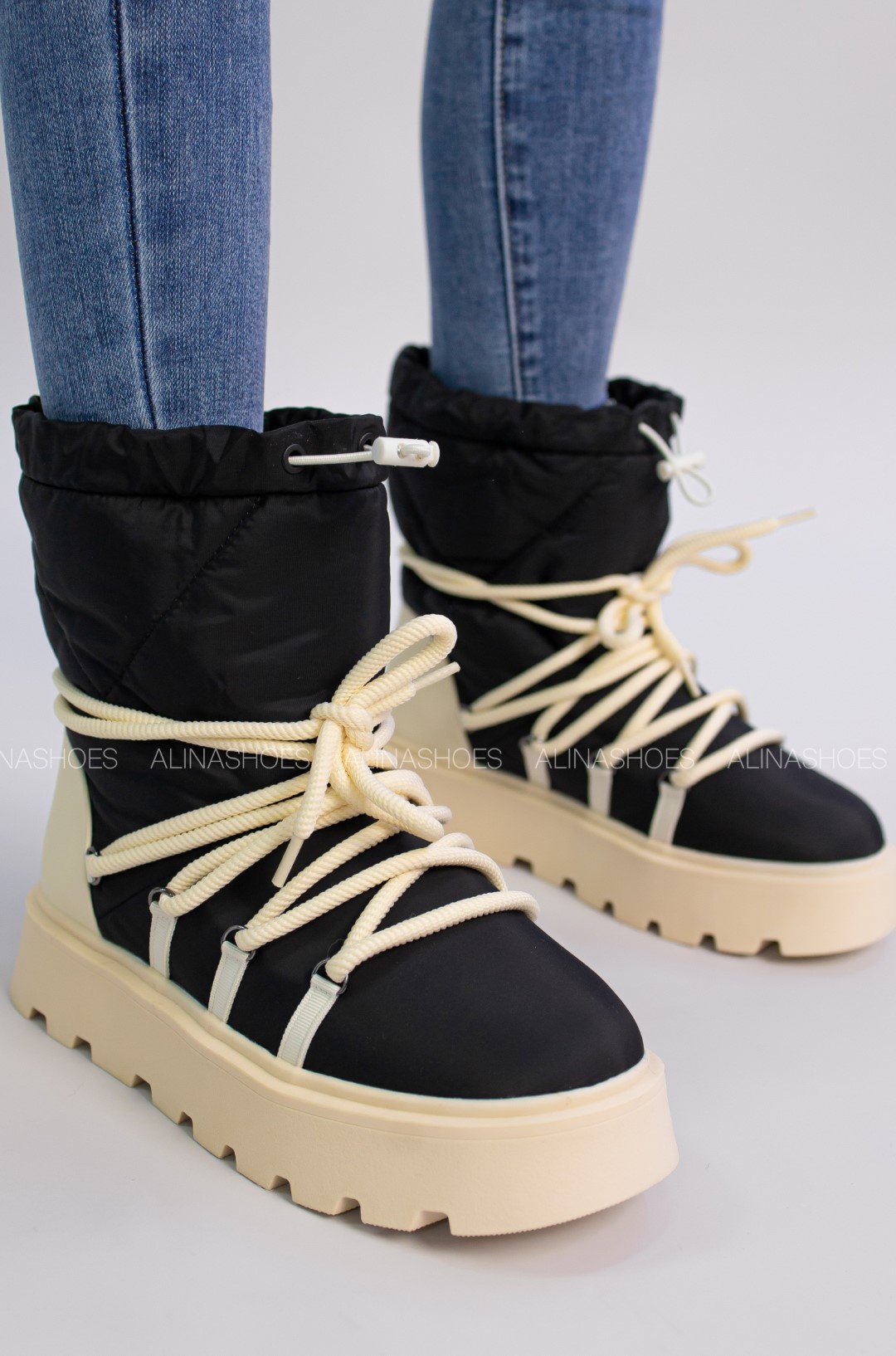 Дутики alinashoes черный купить,NaN