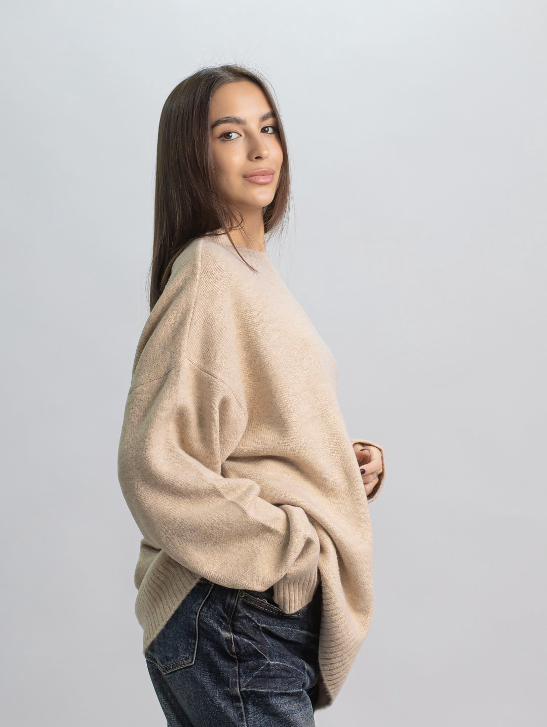 Джемпер alinashoes бежевый купить,NaN
