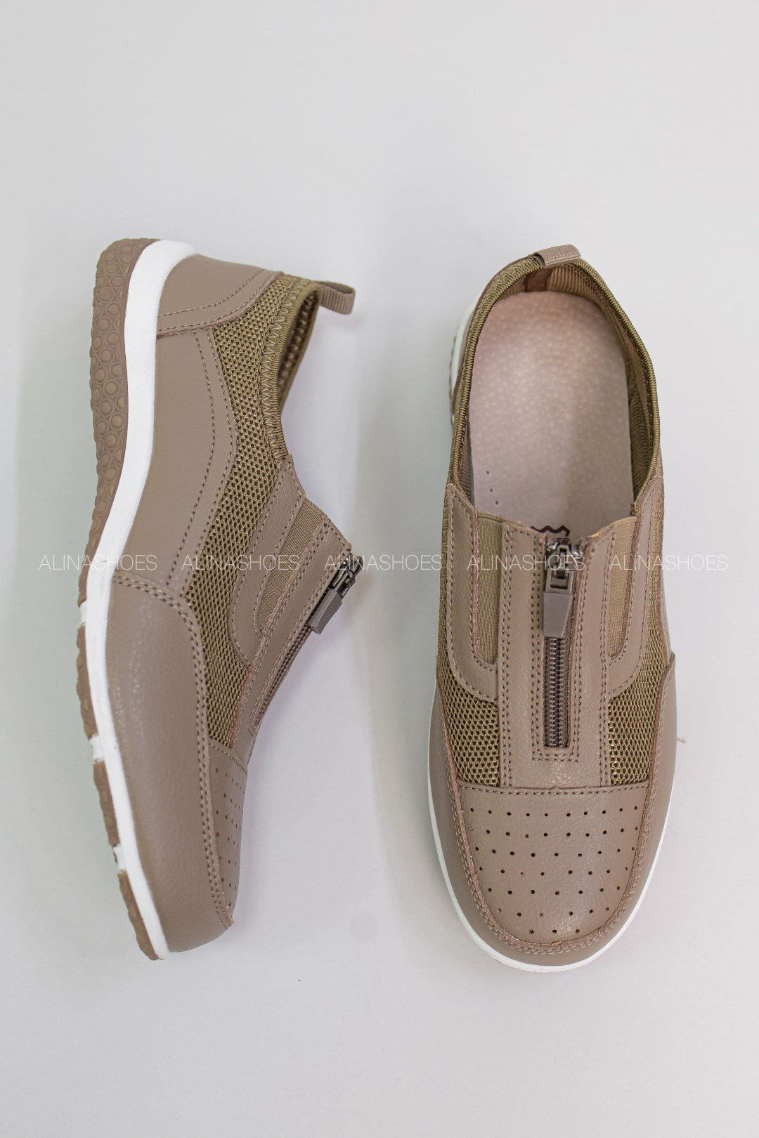 Мокасины alinashoes коричневый купить,NaN