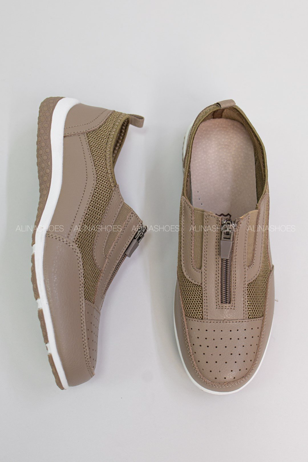 Мокасины alinashoes коричневый купить,NaN