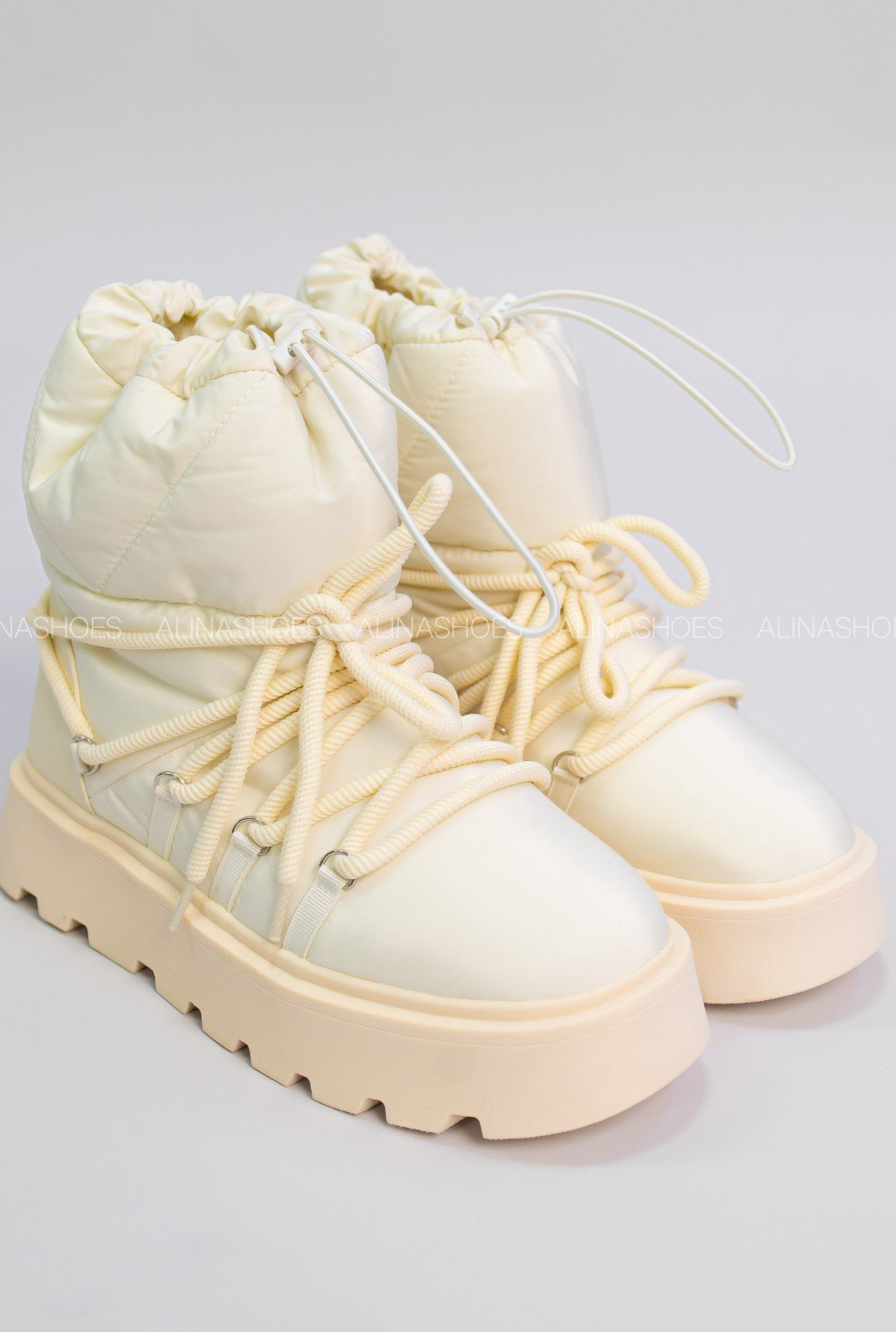 Дутики alinashoes бежевый купить,NaN