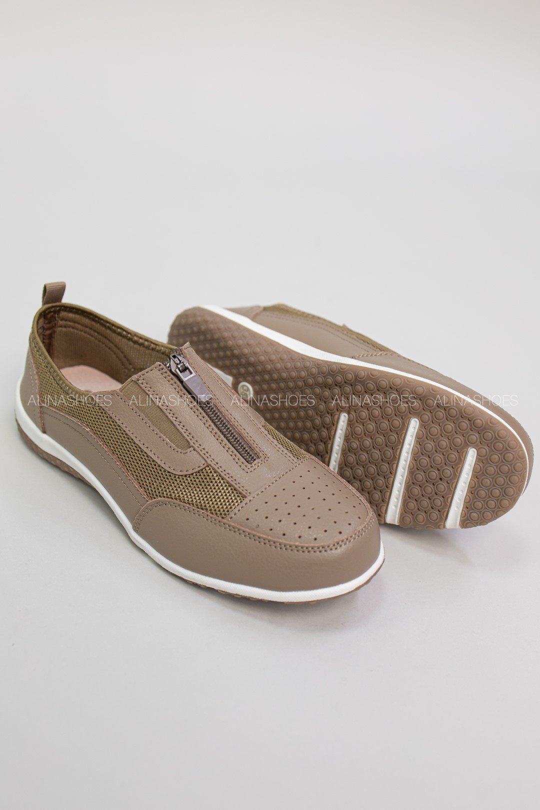 Мокасины alinashoes коричневый купить,NaN
