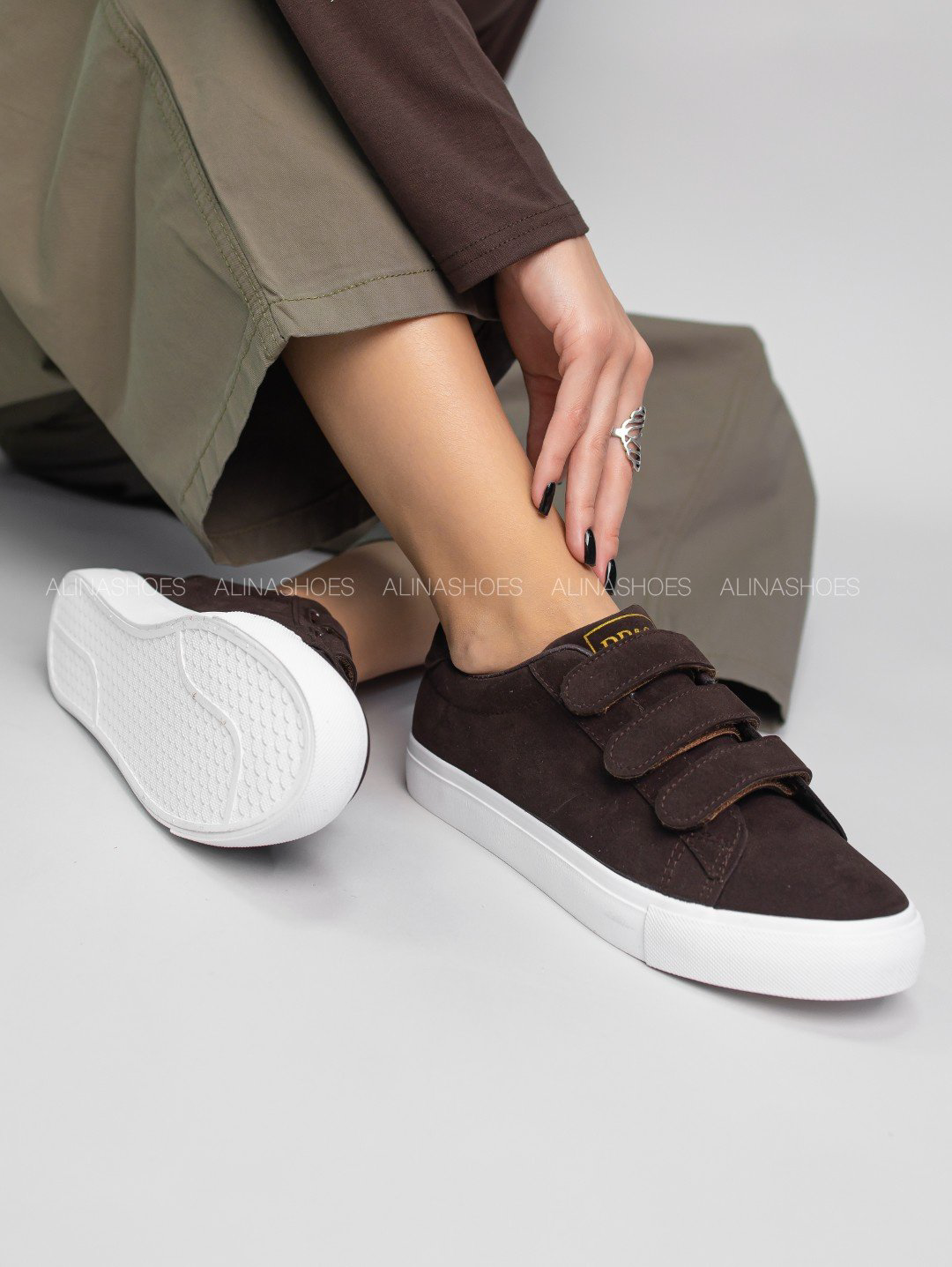 Кеды alinashoes кеды коричневый купить,NaN