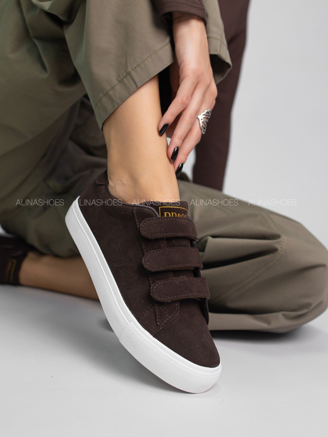 Кеды alinashoes кеды коричневый купить,NaN