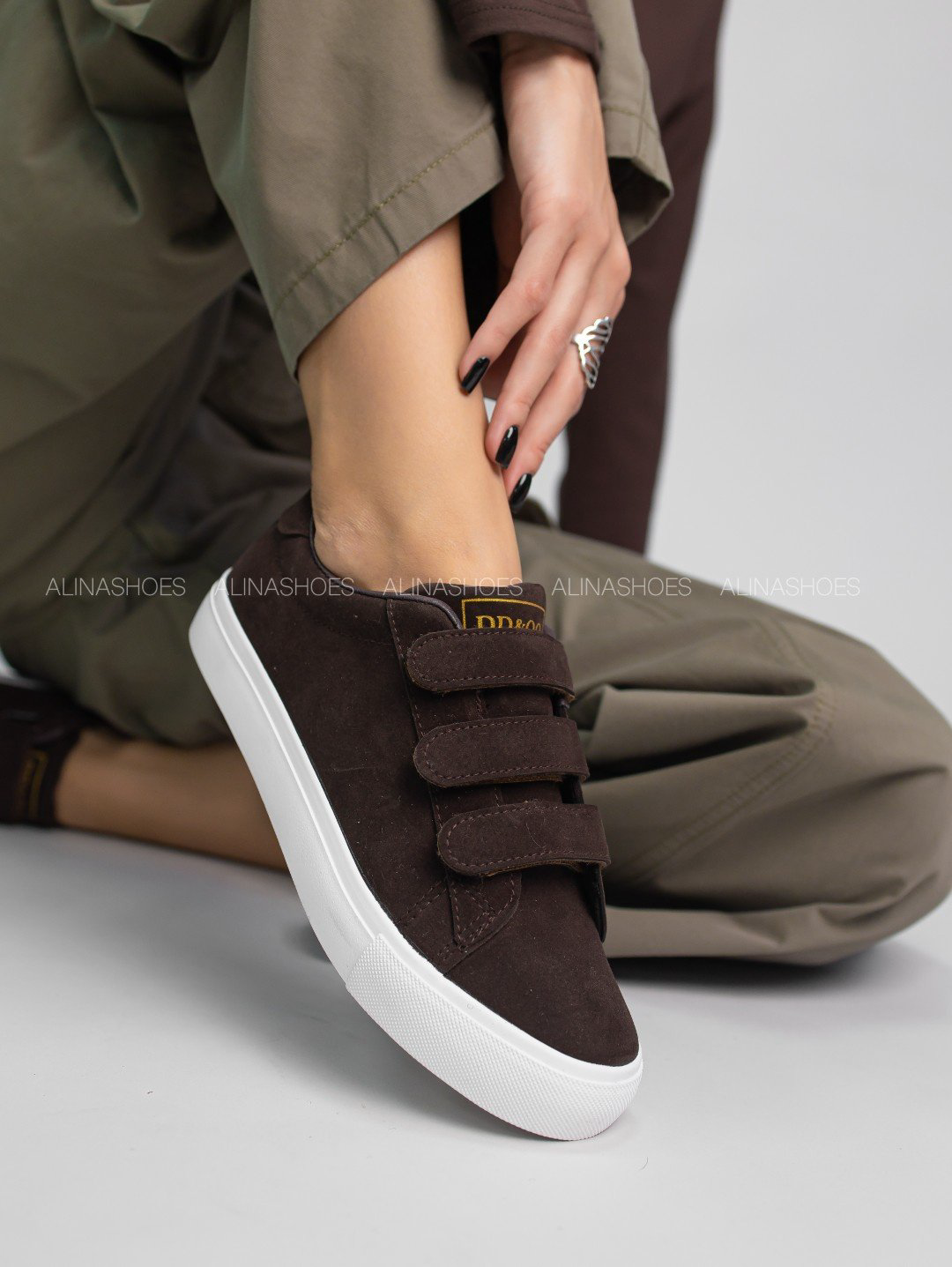 Кеды alinashoes кеды коричневый купить,NaN