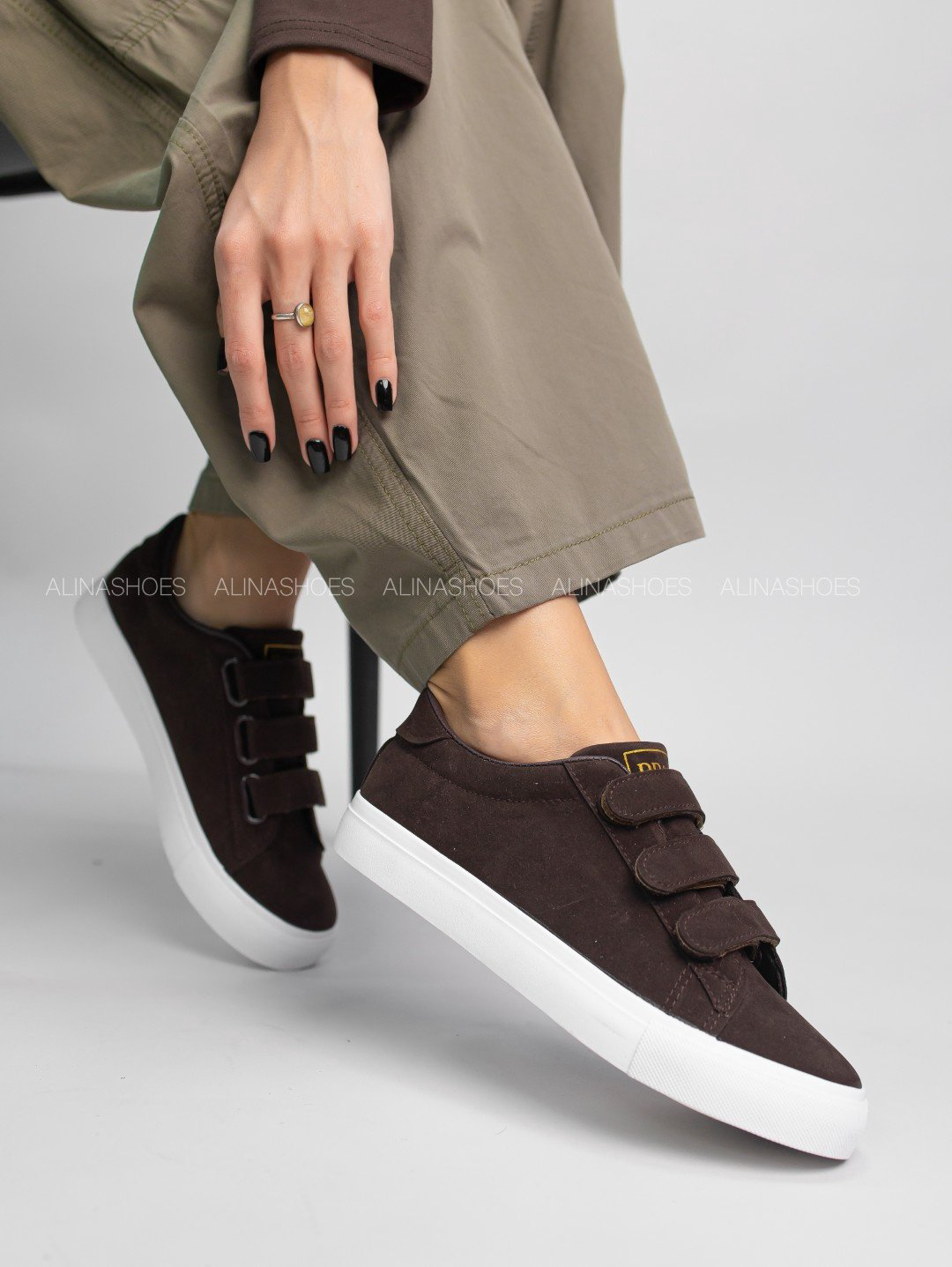 Кеды alinashoes кеды коричневый купить,NaN