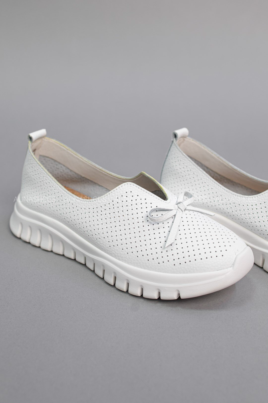 Мокасины alinashoes белый купить,NaN