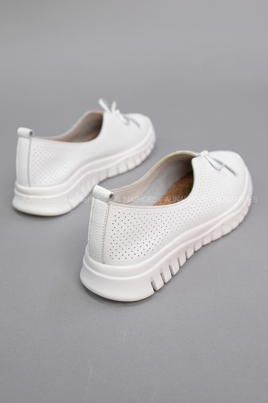 Мокасины alinashoes белый купить,NaN