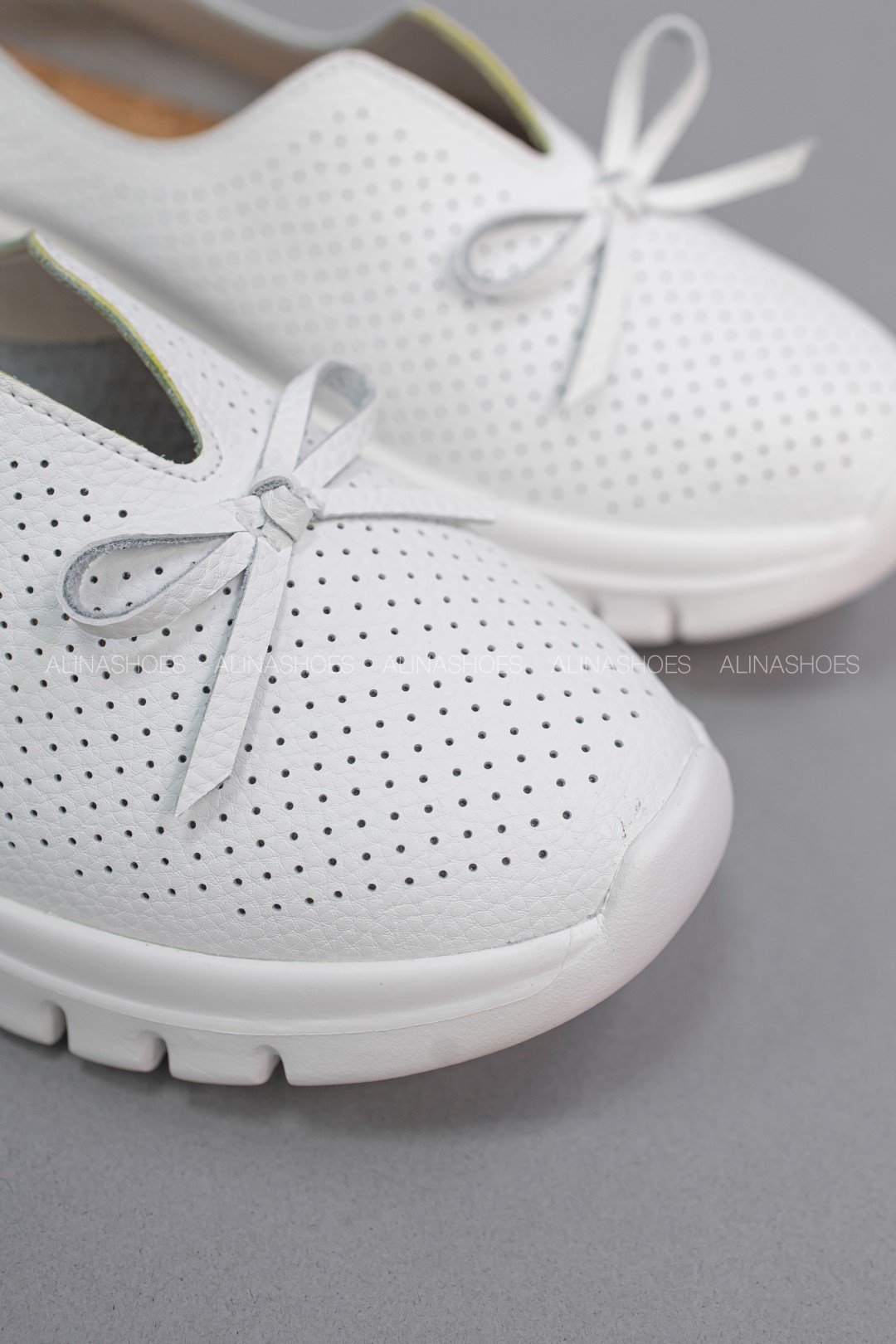Мокасины alinashoes белый купить,NaN