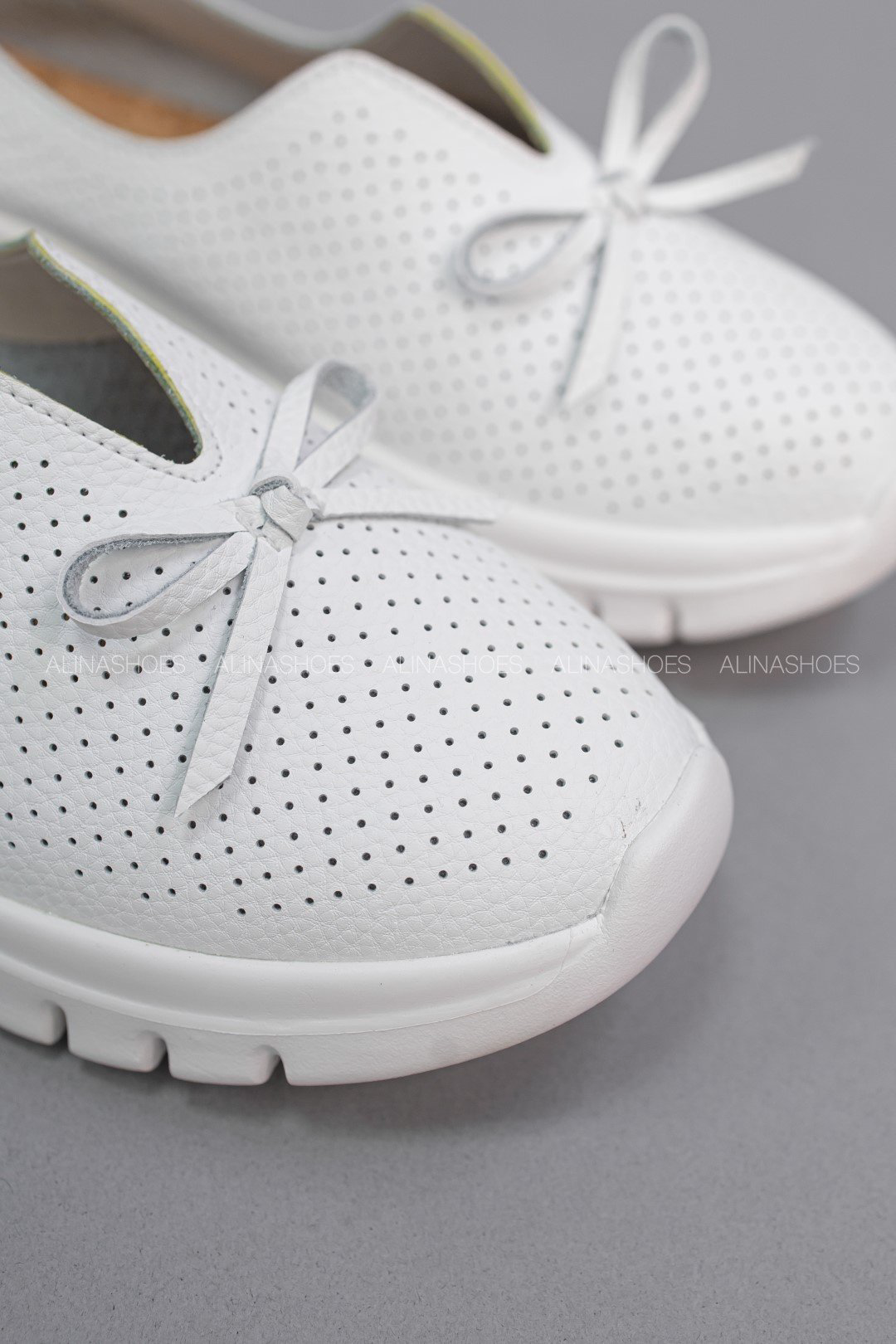 Мокасины alinashoes белый купить,NaN