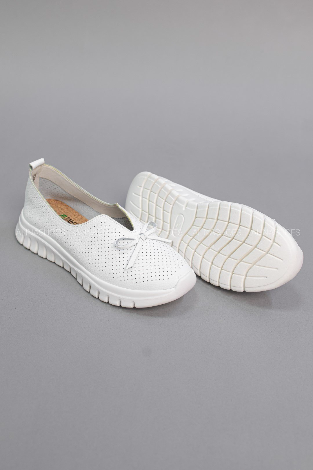 Мокасины alinashoes белый купить,NaN