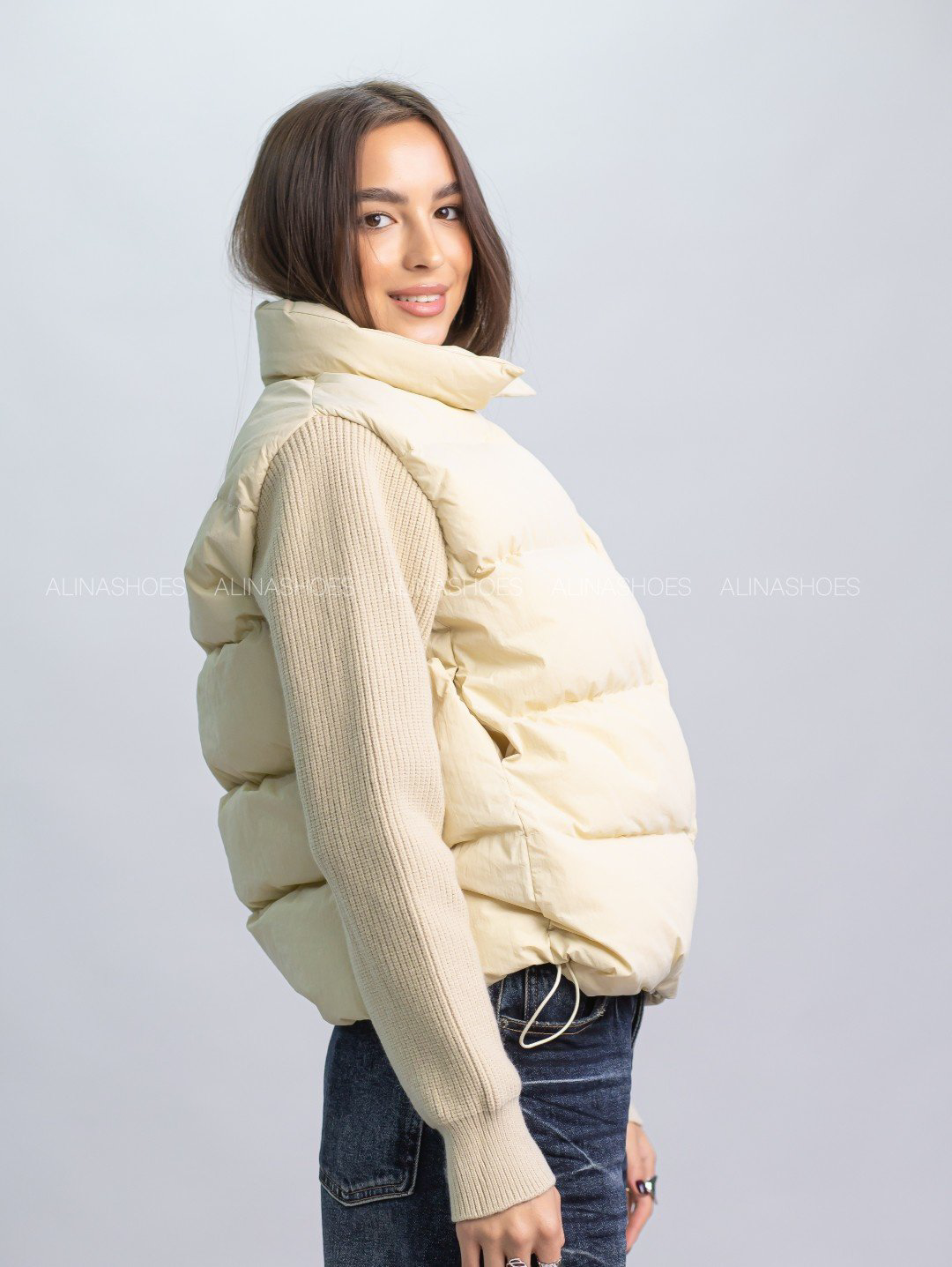 Демисезонная куртка alinashoes бежевый купить,NaN
