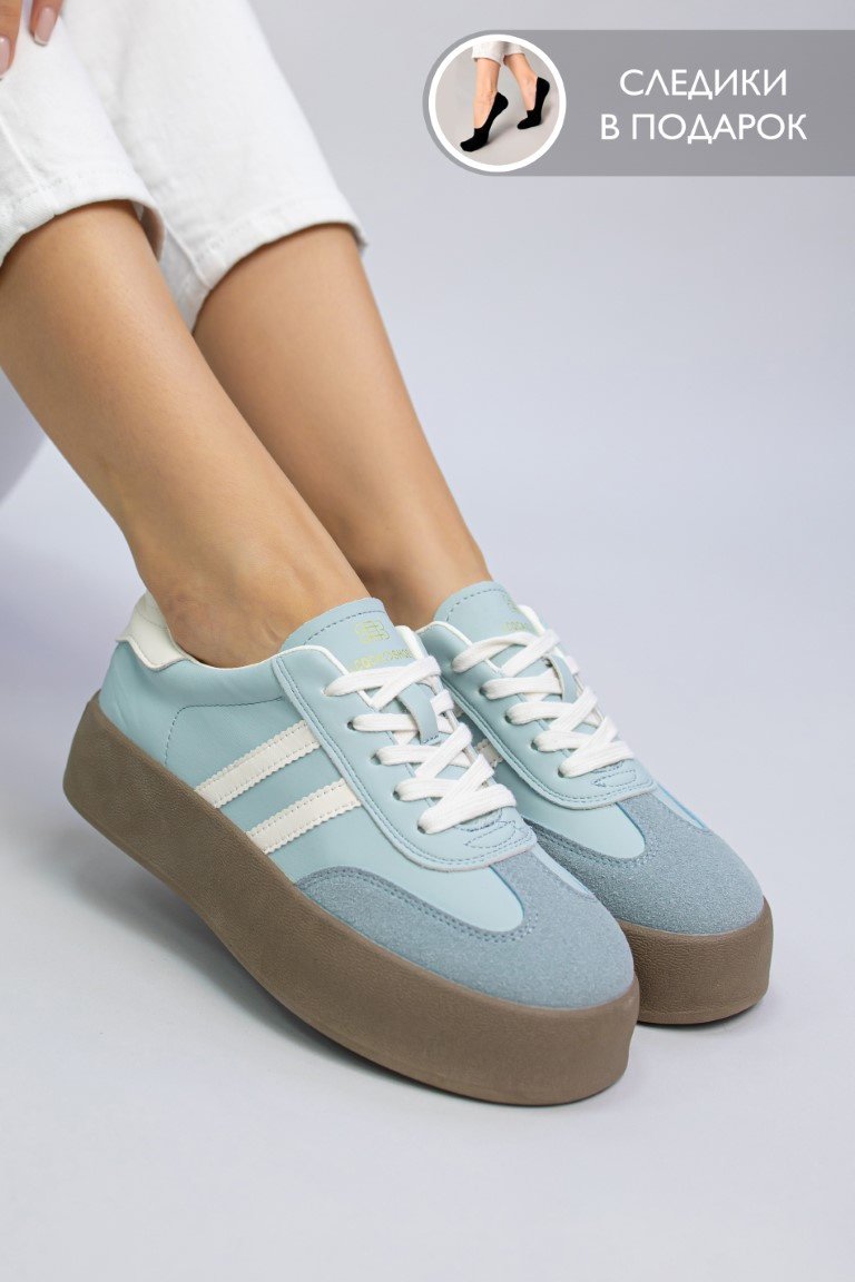 Кроссовки alinashoes голубой купить,NaN