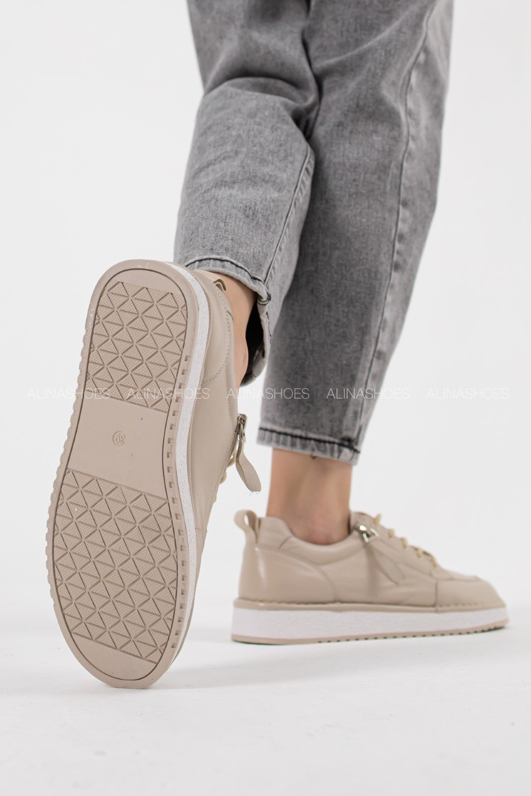 Кеды alinashoes бежевый купить,NaN