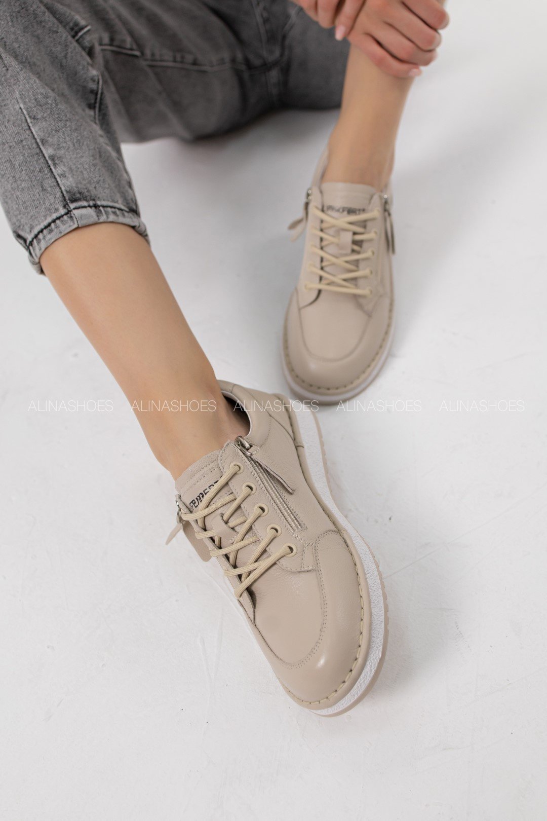 Кеды alinashoes бежевый купить,NaN