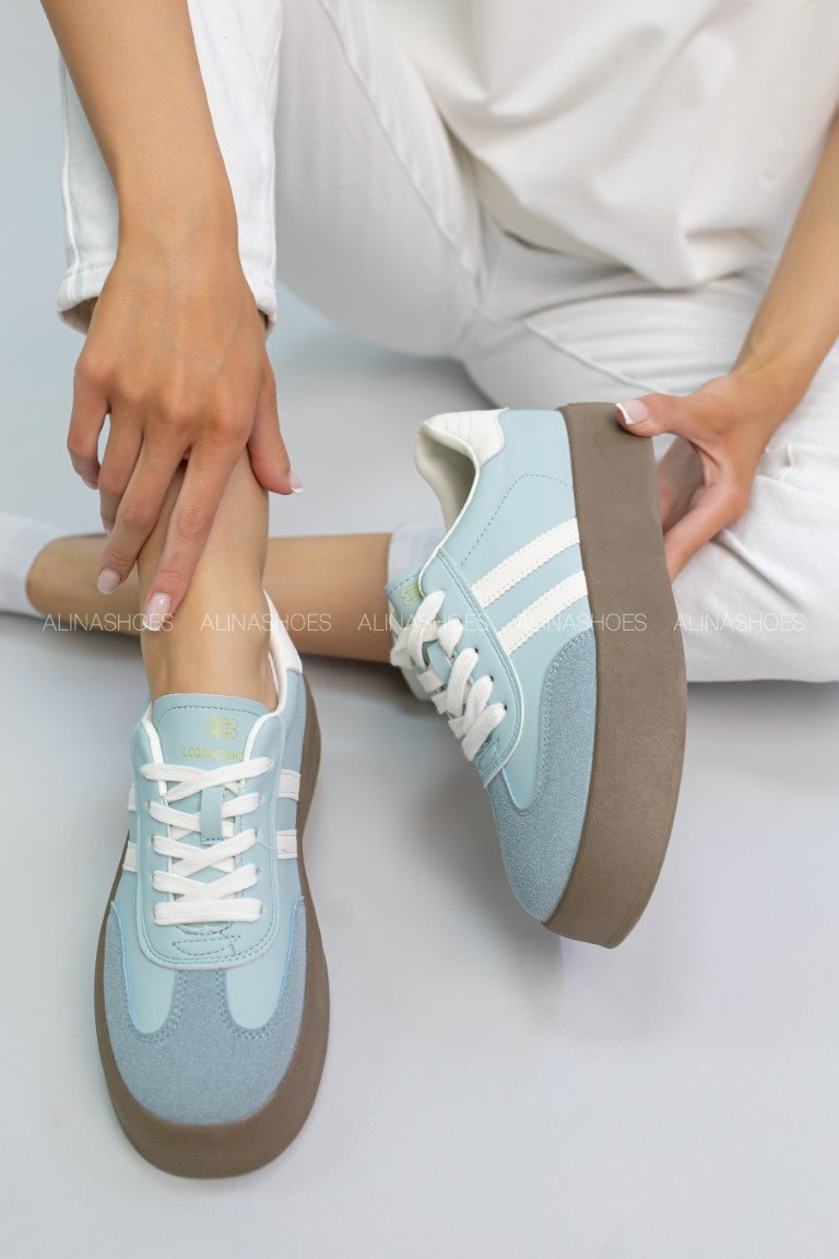 Кроссовки alinashoes голубой купить,NaN