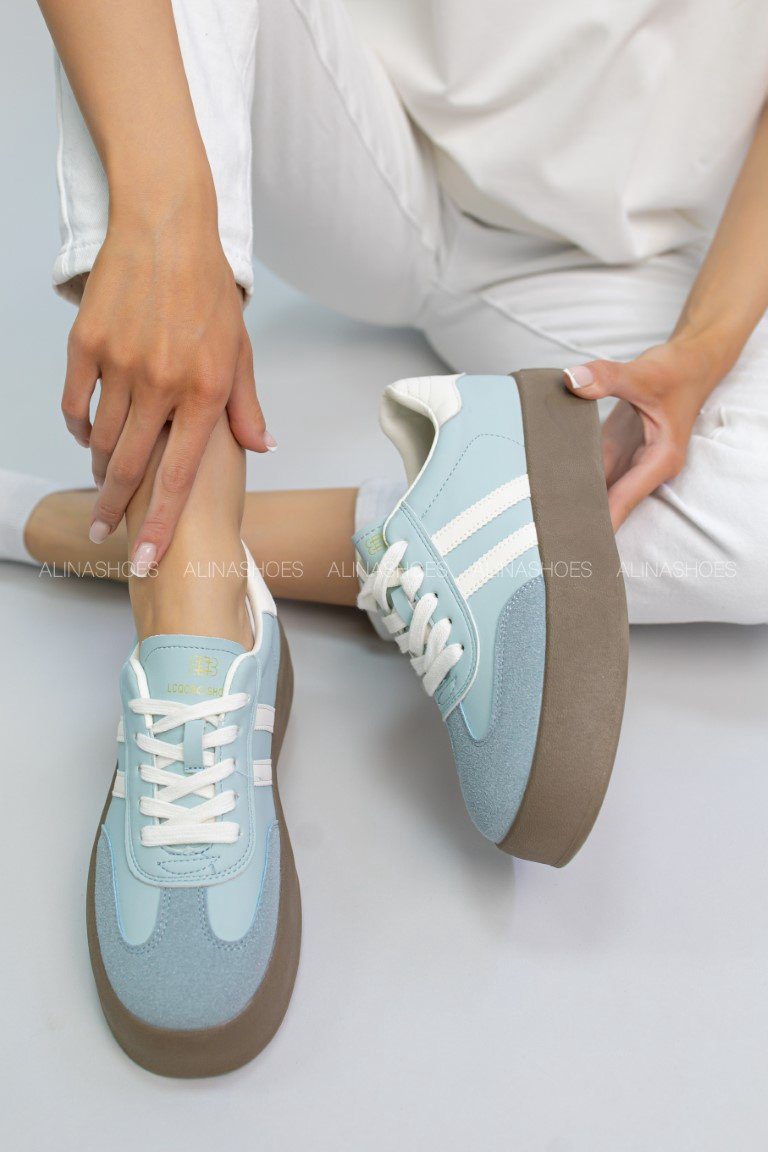 Кроссовки alinashoes голубой купить,NaN