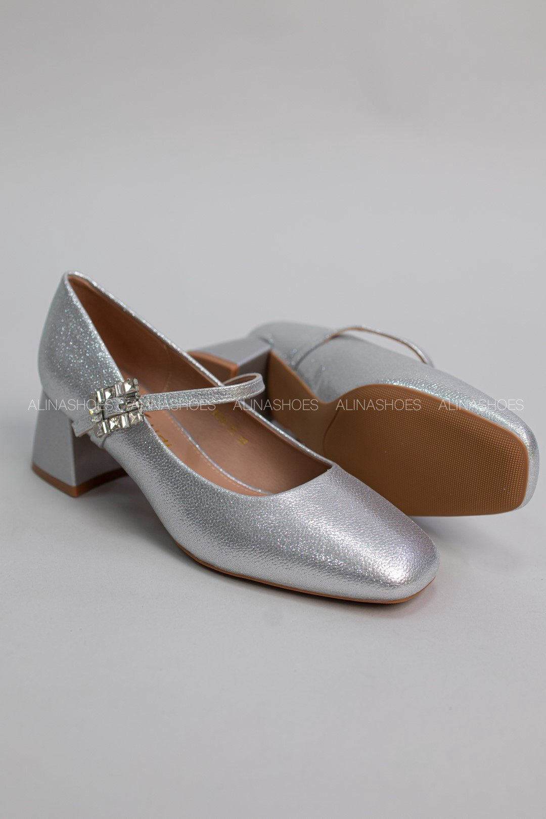 Туфли alinashoes silver 35 купить,NaN