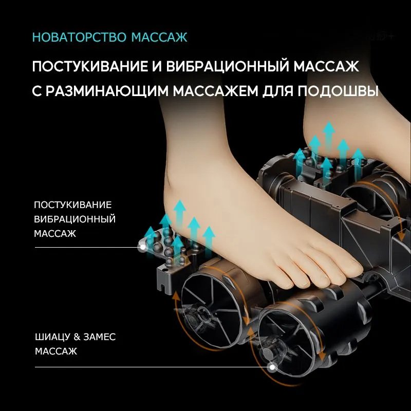 Массажер 2buy.kz BART 1912 напольный 3D-массаж, воздушно-компрессионный, разминающий, роликовый купить,NaN