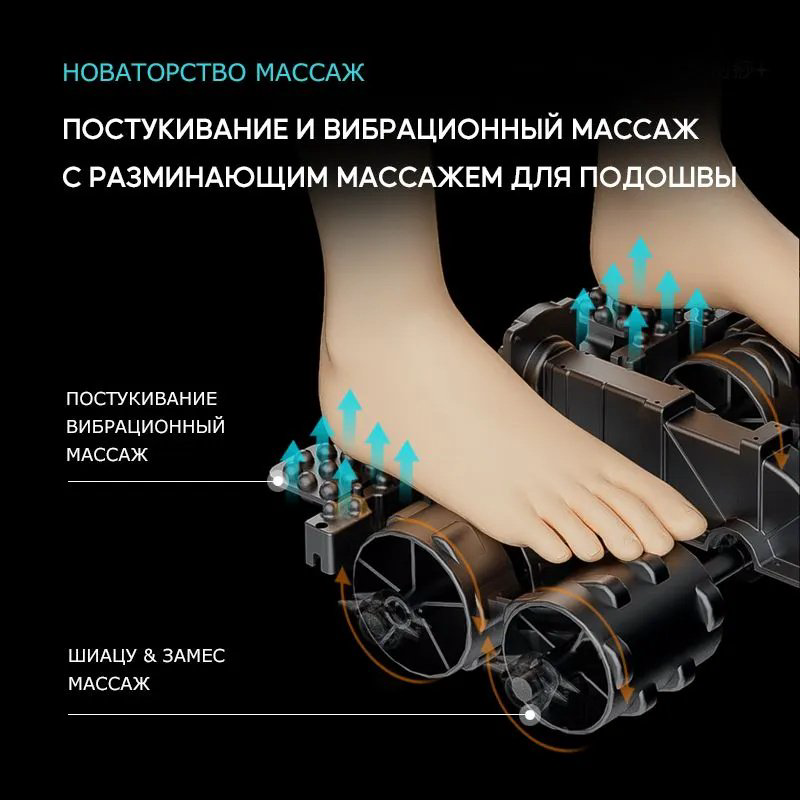 Массажер 2buy.kz BART 1912 напольный 3D-массаж, воздушно-компрессионный, разминающий, роликовый купить,NaN
