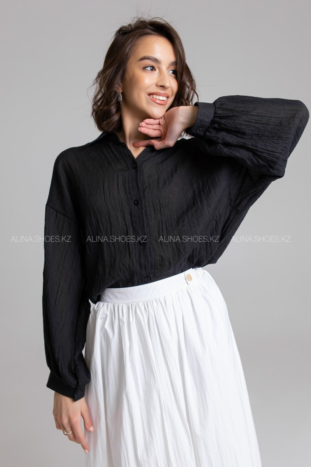Рубашка alinashoes черный купить,NaN