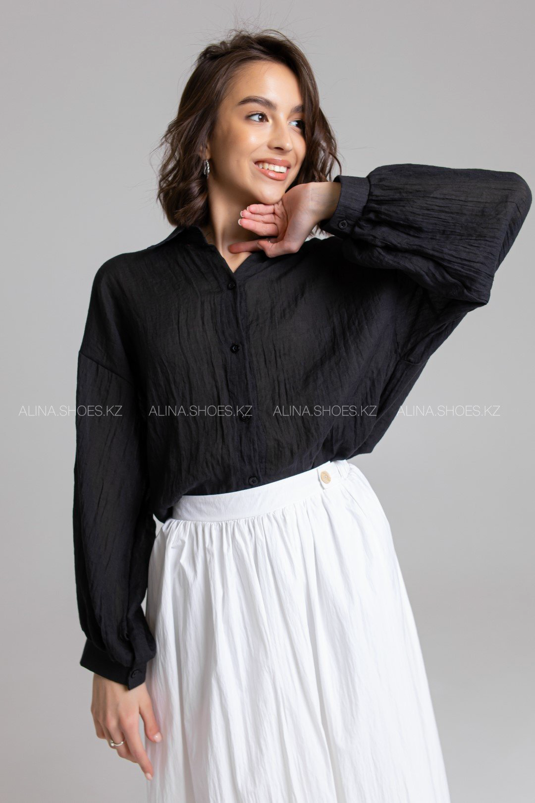 Рубашка alinashoes черный купить,NaN