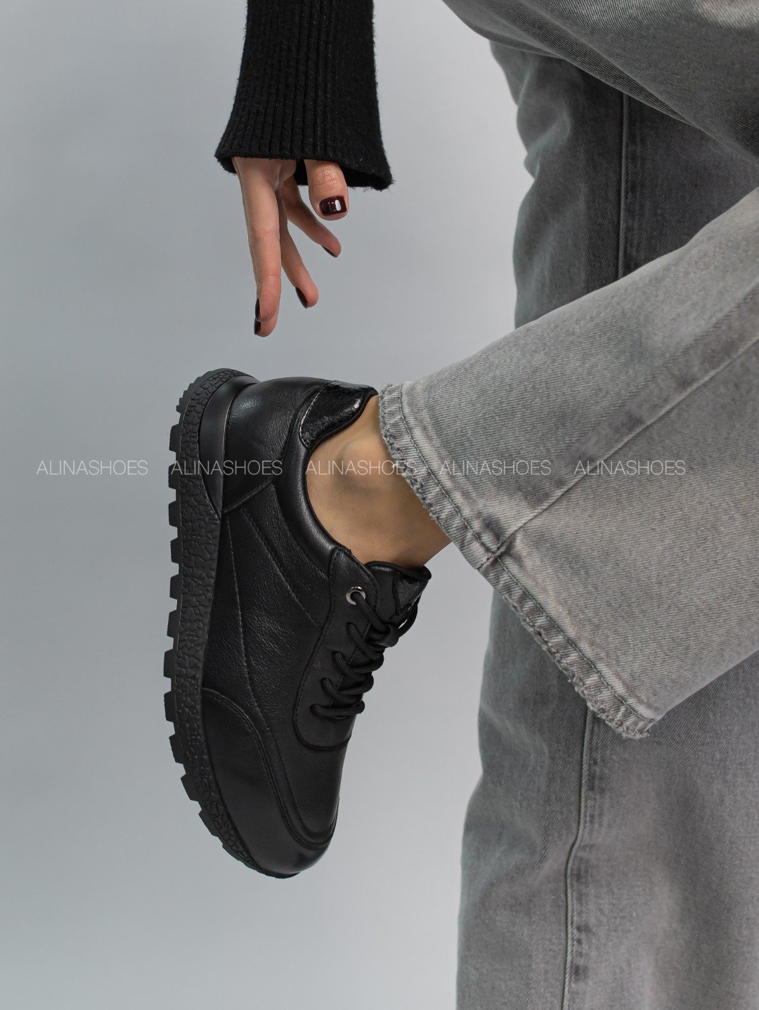 Кроссовки alinashoes черный купить,NaN