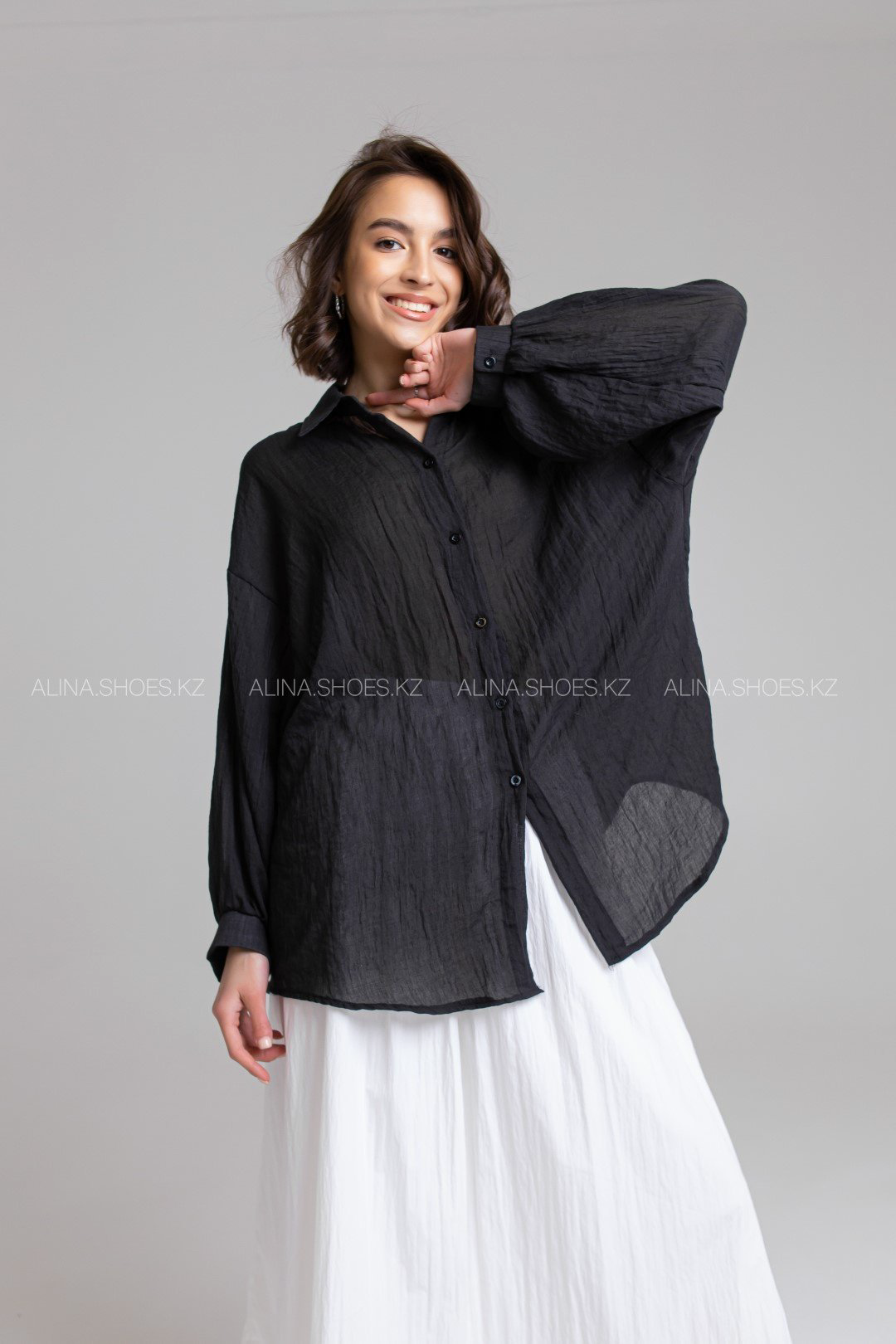 Рубашка alinashoes черный купить,NaN