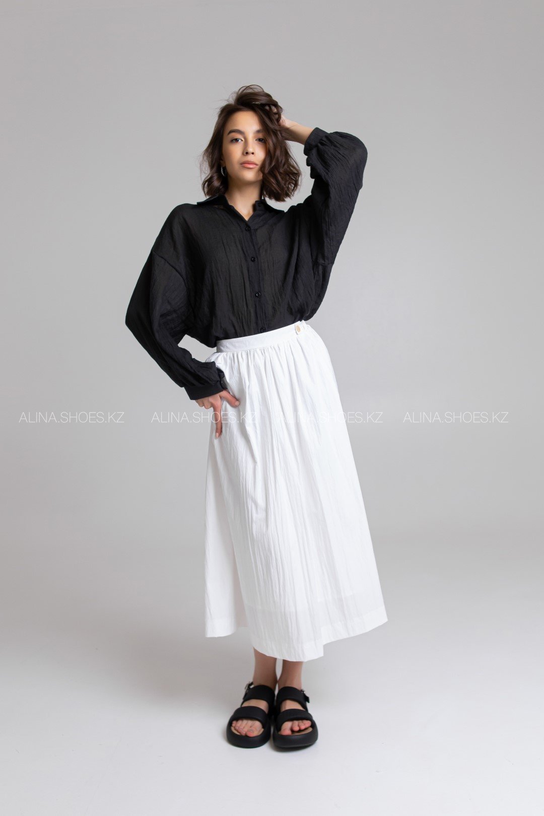Рубашка alinashoes черный купить,NaN