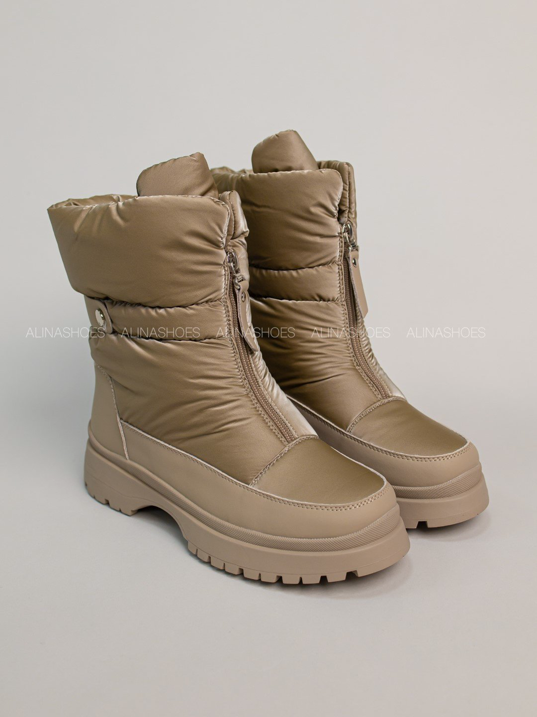 Дутики alinashoes бежевый купить,NaN