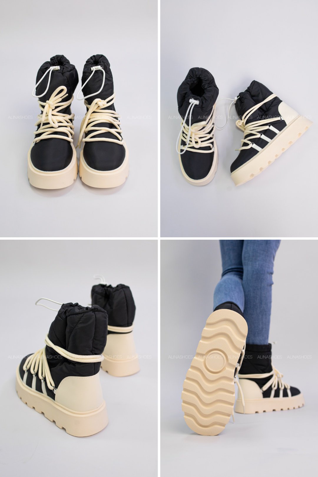 Дутики alinashoes черный купить,NaN