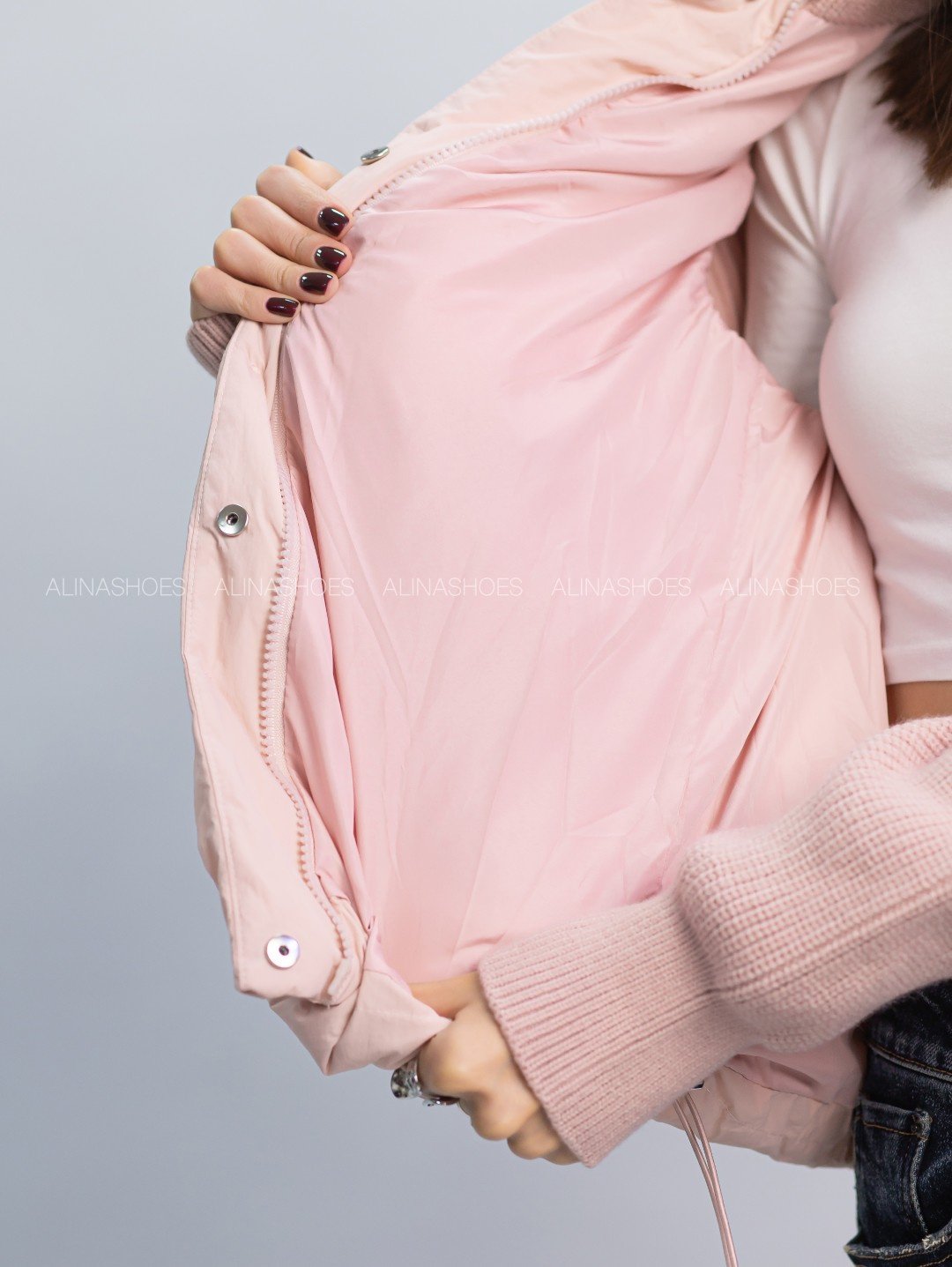 Демисезонная куртка alinashoes розовый купить,NaN